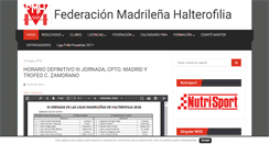 Desktop Screenshot of halterofiliamadrid.com