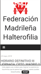 Mobile Screenshot of halterofiliamadrid.com