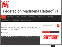 Tablet Screenshot of halterofiliamadrid.com